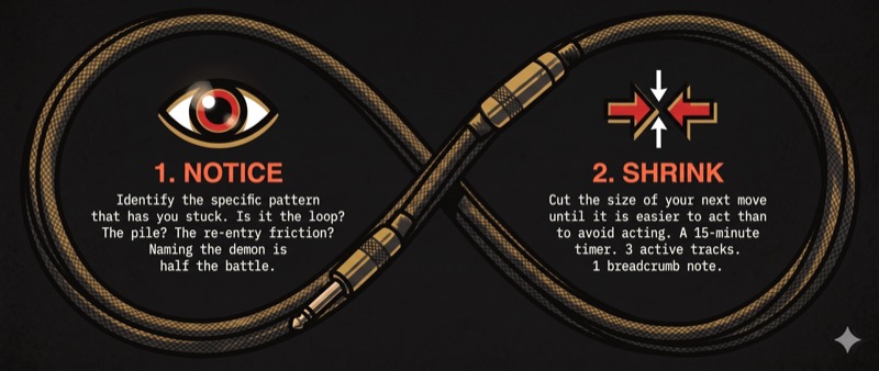 Notice the pattern, then shrink your next move — the two steps behind every workaround